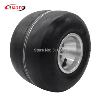 11x7.10-5 5 Inch Racing Rear Wheel Tire with Alloy Aluminium Rim Fit For 168 Go Kart Buggy DIY ATV Quad Scooter Bike Parts
