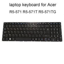 Replacement keyboards R5 571 Backlit keyboard for Acer Aspire R15 R5 571TG FR French black notebook KB LV5P A52BWL 0KN1 011FR13