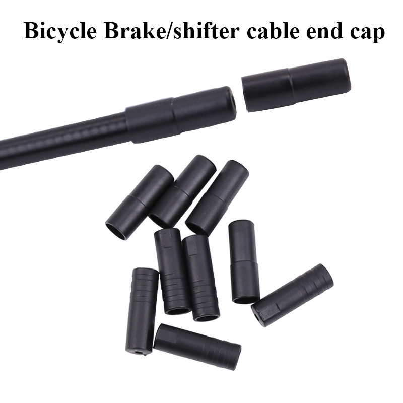 100PCS Bicycle Brake Cable End Caps Tips Brake Shifter Derailleur Cable Wire End Caps 4mm 5mm MTB Road Bike Bicycle Accessories