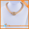 Latest New Design Gold Chain Crystal Pendant Necklaces