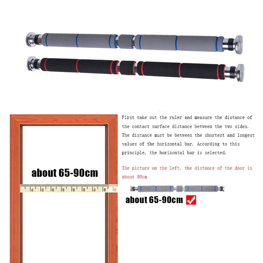 Home Gym Pull Up Door Horizontal Bars 200kg 60 ~ 100CM Fitness Adjustable Sit-ups Workout Chin Training Bar Sport Equipments