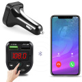 1PC New Wireless Bluetooth 5.0 LCD Car FM Transmitter MP3 Player Hands Free Radio Adapter Aux Audio Car Kit USB Charger