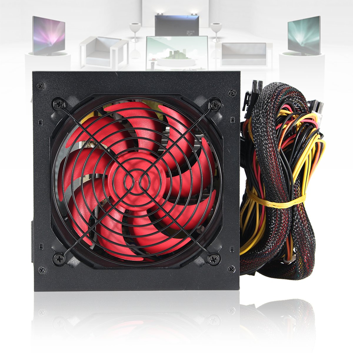 800W Multi-channel PC Power Supply with 12cm Fan Computer Power Supply for Intel AMD PC 12V ATX SLI PCI-E PC Gaming