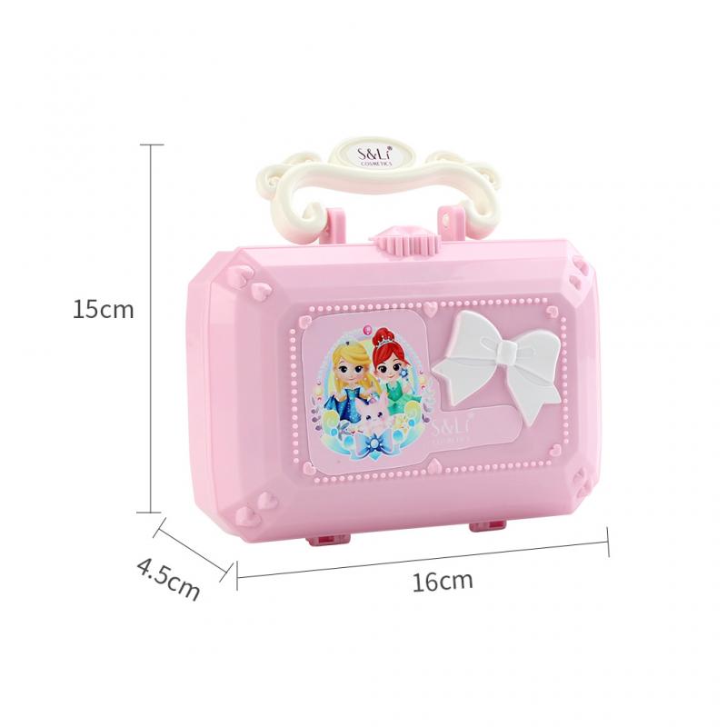 Princess Makeup Set Toy For Kids Cosmetic Girls Kit Safe Non-Toxic Eyeshadow Lip Gloss Gift Palette Beauty Toys Cosmetic TSLM1