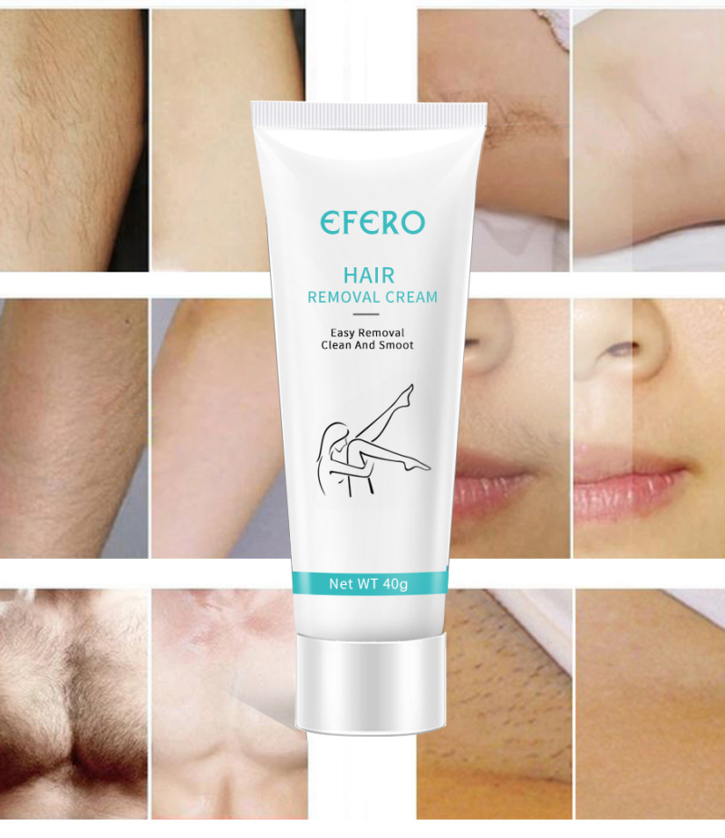 EFERO Painless Hair Removal Cream Depilatory Shaving Hair Removal Cream Painless Effective Removal Armpit Hair Whitening TSLM1