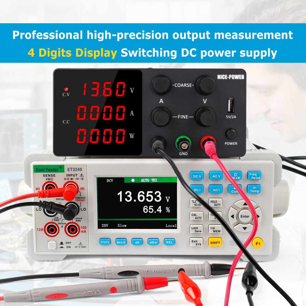 Adjustable 120V 3A DC Laboratory Regulated Lab Power Supply 30V 10A 60V 5A USB Voltage Regulator Stabilizer Switching 110V 220V