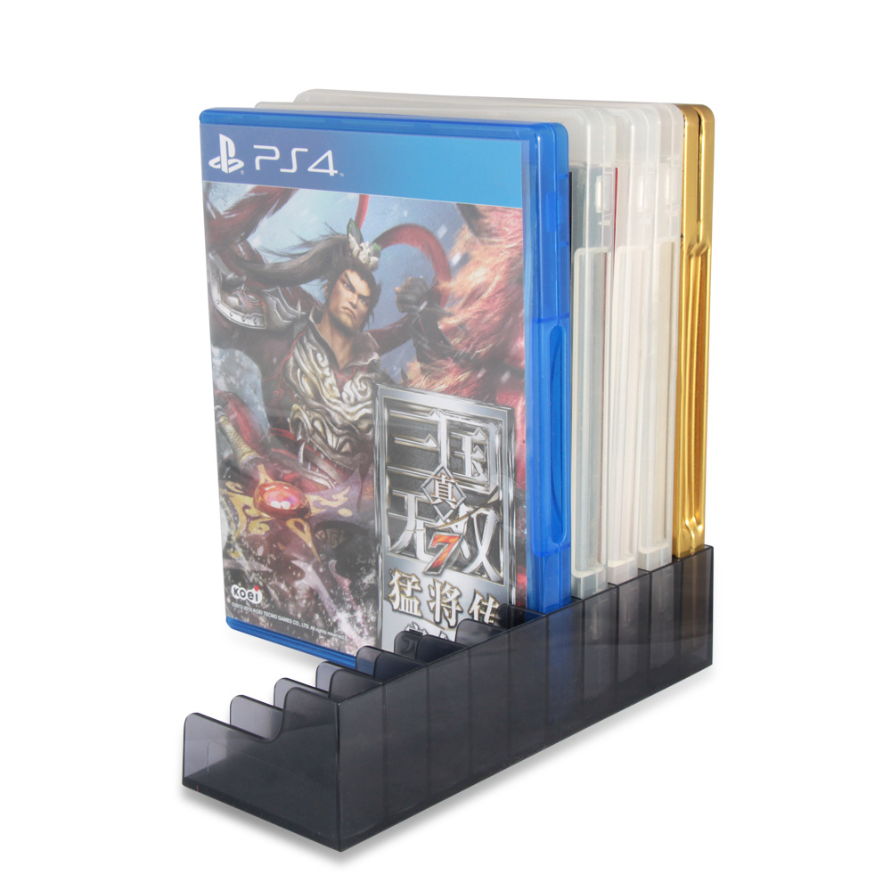 PS4 Accessories 2 pcs PS 4 Slim Pro 10 in 1 Game CD Discs Storage Bracket Holder for Sony Playstation 4 Games Disk Stand