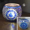 Moroccan Style Candle Holder Handmade Mosaic Romantic Candlelight Dinner Wedding Party Candle Lamp Home Decoration Candelabra