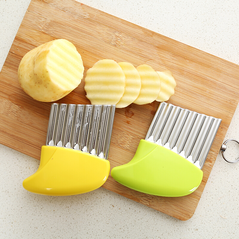 Potato Onion Wave Slicers Wrinkled French Fries Salad Corrugated Cutting Chopped Slices Knife Kitchen Accessories Gadgets