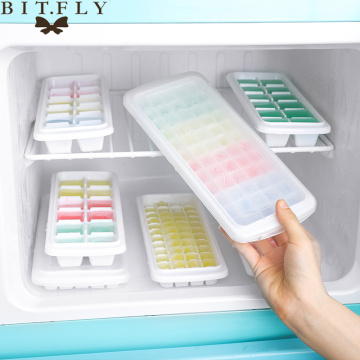 12/48/60 Grid Food Grade Silicone Ice Tray Home with Lid DIY Ice Cube Mold Square Shape Ice Cream Maker Kitchen Bar Accessories