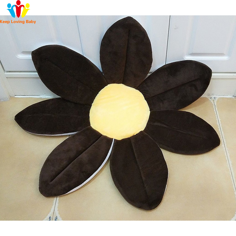 Baby bath Blooming Flower Newborn Bathtub Foldable Lotus shape Cushion skin Bath pad portable bath tub Soft Seat