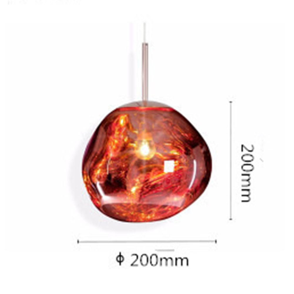 Nordic LED glass Chandelier Ball Pendant Lamps Hanging Lamps Bedroom Kitchen Chandelier Modern Personality Light Melt