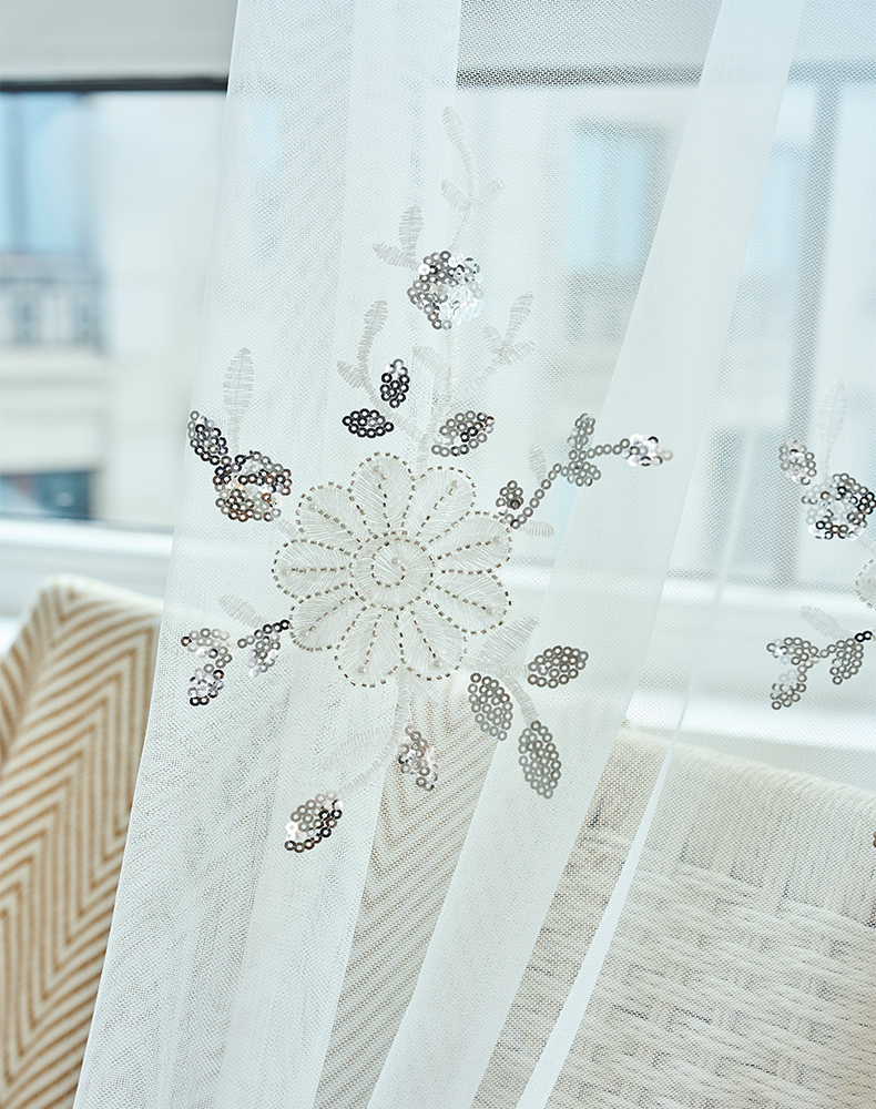 Sequin Mesh Curtain Sheer