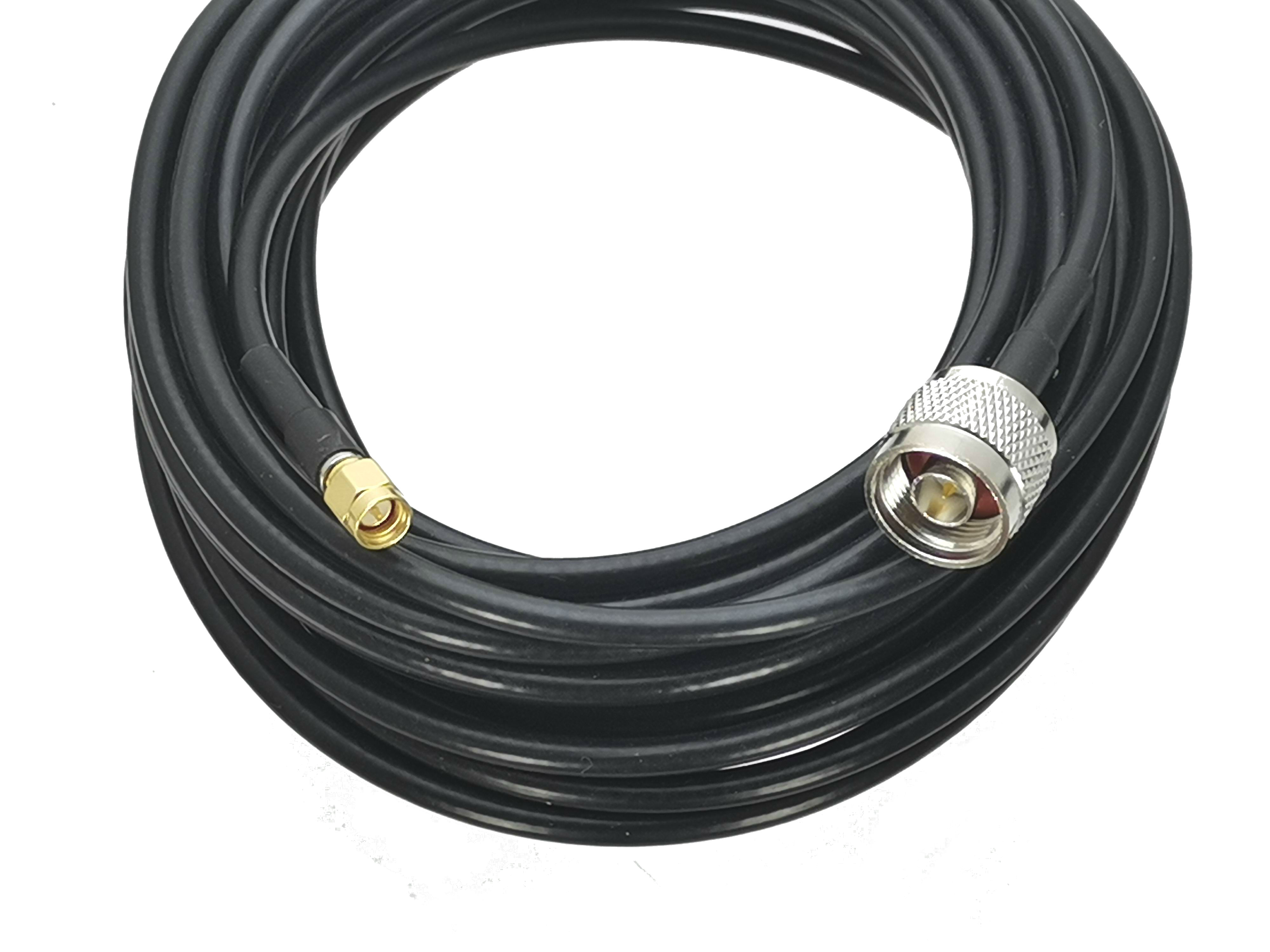 1Pcs RG58 N Male Plug to SMA Male Plug Connector RF Coaxial Jumper Pigtail Cable For Radio Antenna 6inch~50M