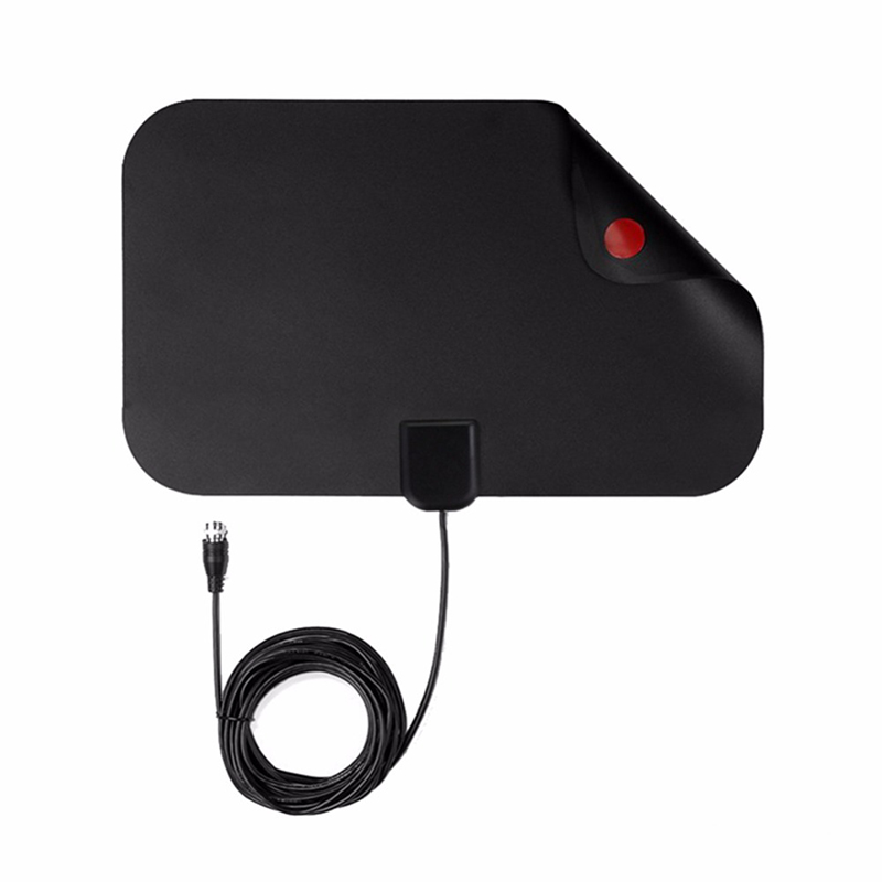 Digital Antena Tv 25DB HD TV DTV Box Digital TV Antenna 50 Miles Booster Active Indoor Interior TV Antenna Aerial HD Flat Design