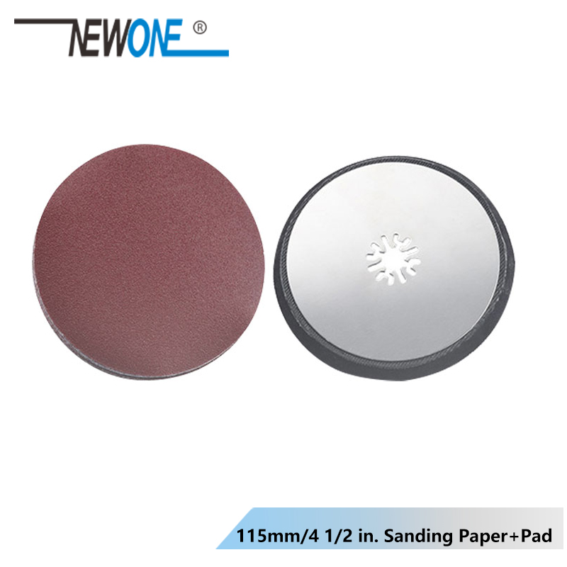 NEWONE Finger Sanding Pad Triangle Sanding pad Round sanding pad with Sanding paper for oscillating tool Multimaster renovator