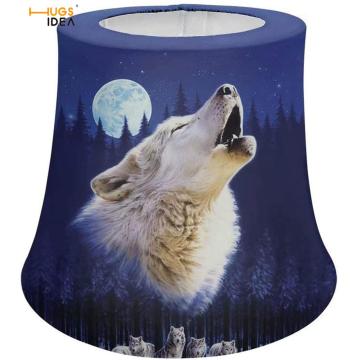3D Wild Wolf Print Light Shade Personalized Pendant Table Wall Flower Lamp Covers Washable Dustproof Nordic Style Lights Cover