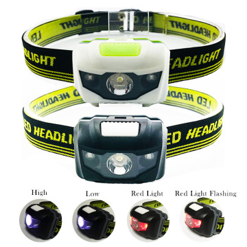 High Bright Mini LED Headlamp 3 AAA Battery Headlight Frontal Flashlight Torch Lamp Frontale for Outdoor Running Fishing Camping
