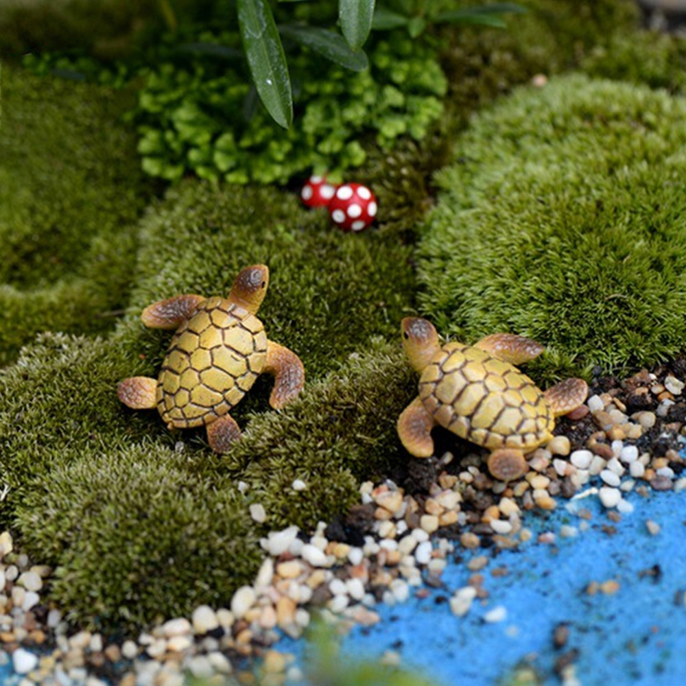 Hot Sale NEW Home Decoration DIY Dolls Bonsai Figurines Gifts Sea Turtle Model 1PC / 2PCS Miniatures Fairy Garden Decoration
