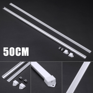 30/50cm LED Bar Lights Aluminum Channel Holder Cover for LED Strip Light Bar Cabinet Lamp Light Accessory