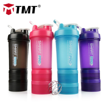 TMT Gym Sport Water Shaker Bottle PP Protein Powder Box Fitness Mixed 316 Shaker Portable Big Bottle No-BPA Outdoor Accessories