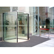All Glass Revolving Doors with Force-sensitive Door Leafs
