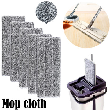 Home Floor Cleaning Mop And Bucket Microfiber Pads Replacement Practical Household Dust Reusable Microfiber Cleaning Tools #W