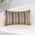 Striped Velvet Throw Pillow Living Room Home Cushion Case