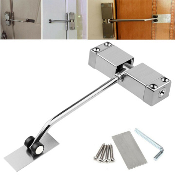 Spring Door Closer Mute Automatic Mounted Stainless Steel Adjustable Surface Not Positioning Installation Furniture Hardware