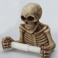 Paper Holder 3D Creative Retro Skull Toilet Wall Mounted Toilet Paper Storage Box Bathroom Storage Box