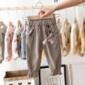 2020 Autumn Clothing for Baby Girls Pants Dot Polka Bow Ruffles Casual Trousers Girls Princess Long Pant Children Clothes