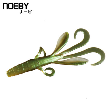NOEBY Fishing Lure 3122 Soft Lure 6pcs 95mm 5g Worm Silicone Bait Saltwater Winter Fishing Tackle Equipment Pesca Soft Lure