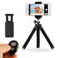 ABS Phone Tripod Holder Selfie Tripod with Bendable Leg Portable Holding Stand Standard 1/4-20 Thread for Camera Mobile Phone