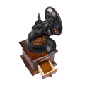 Retro Wooden Manual Coffee Grinder Hand Cast Iron Handmade Coffee Beans Spice Mini Burr Mill Grinders coffee Tool