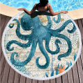 Holiday Soft Microfiber Travel Lightweight Sea Outdoor Round Beach Towel Foldable Swimming Super Absorbent Portable