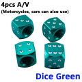 4PCS Dice Green