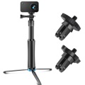 For Gopro Mounts Tripod Adapter Monopod Mount Helmet Surface Base for Gopro Hero 9 8 7 Max Sjcam Osmo Action Camera Accessory