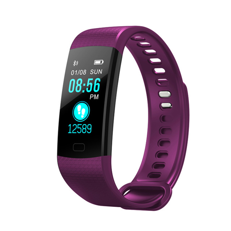 Fashion Y5 Color Screen Sport Fitness Track Pedometer Hear Rate Blood Pressure Monitor Bluetooth Smart Bracelet