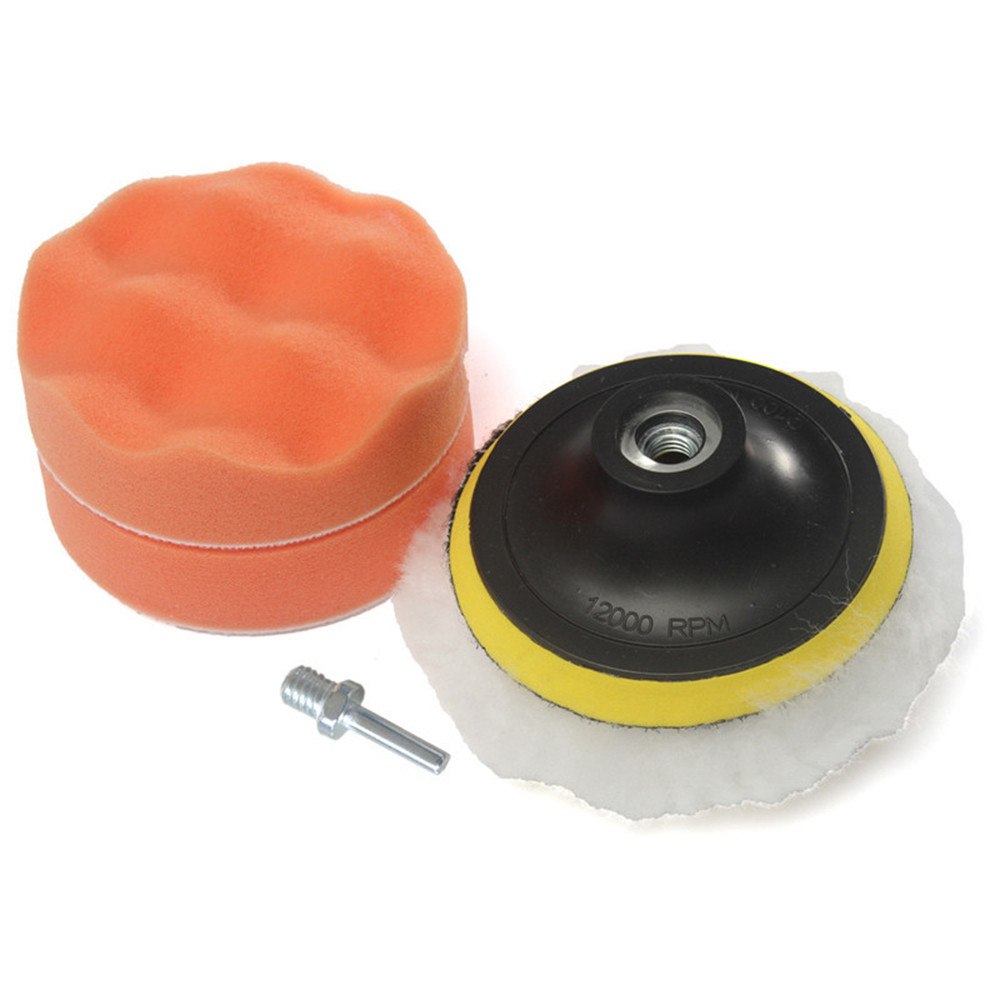 1 set Gross Polishing Buffing Pad Kit for Auto Car Polishing Wheel Kit Buffer With Drill Adapter Hot Selling