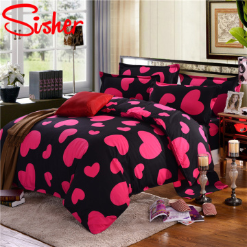 Simple Heart Duvet Cover Sets King Size Bedding Set Floral Star Quilt Cover No Bed Sheet Single Double Queen Nordic Bed Linens
