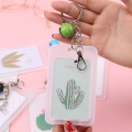 1PC Quality PVC Material Double Card ID Badge Case Clear Bank Credit Card Badge Holder Accessories