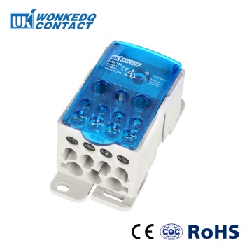 UKK250A Din Rail Terminal Blocks One in several out Power Distribution Box Universal Electric Wire Connector Junction Box