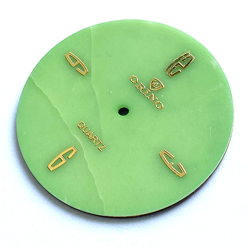green retro gemstone dial
