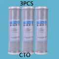 3pcs Water Filter Activated Carbon Cartridge Filter 10 Inch Cartridge Replacement Purifier Cto Block Carbon Filter Waterpurifie