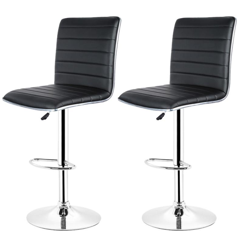 2PCS Horizontal Line Upholstered Bar Chair Bar Furniture High Quality Ergonomics Comfortable Bar Stool Living Room Chair HWC