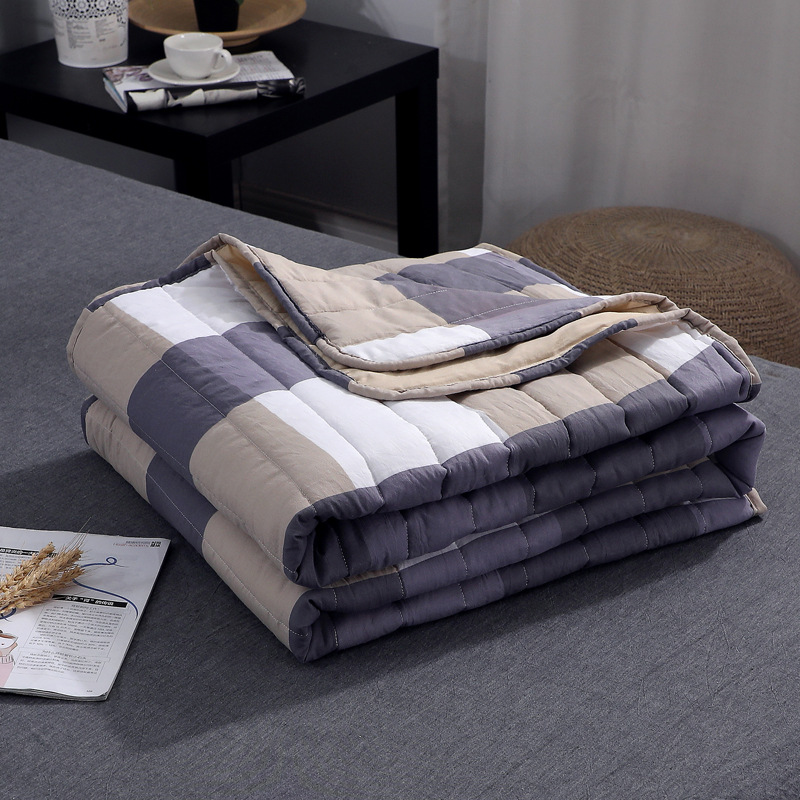 Air-conditioned Thin Blankets for Beds Office Sofa Air Conditioning Throw Blanket The new washed cotton summer cool quilt