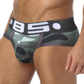 4Pcs/Lot Sexy Men Underwear Briefs 13 Colors Camouflage Cotton Solid Slip Under Wear Brief Sexy Wear Men Gay Jockstrap BS141