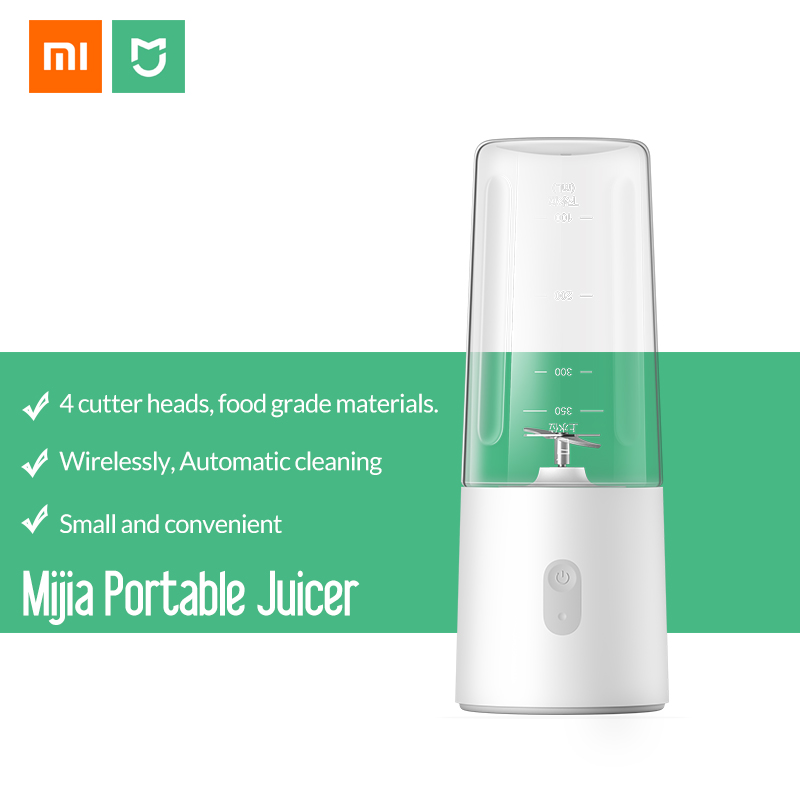 XIAOMI MIJIA mini Blenders Small Portable charging Juicer Fruit Cup Food Processor Electric Kitchen Mixer Quick Juicing 350ML