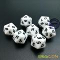 Bescon Alphabet Dice 20 Faces A-T Uppercase, 20 Sides Letter Dice