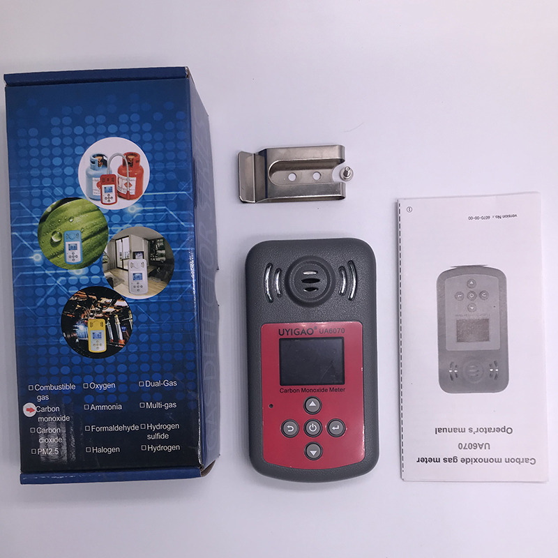 UYIGAO UA6070B Digital Oxygen Detector Portable Gas Analyzer Monitor Mini Gas Leak Detector O2 Tester 0-25%